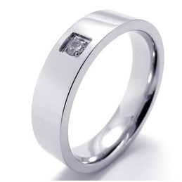 Elegant Shape Color Brilliancy Well-known for Its Fine Quality Titanium Ring