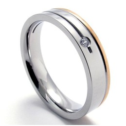 Beautiful Design Color Brilliancy The Queen of Quality Titanium Ring