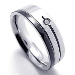 Finely Processed Color Brilliancy Well-known for Its Fine Quality Titanium Ring