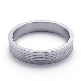 Deft Design Color Brilliancy World-wide Renown Titanium Ring