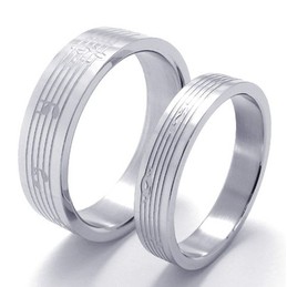 Deft Design Color Brilliancy World-wide Renown Titanium Ring