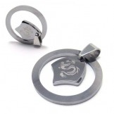 New Style Dragon Circle Tungsten Pendant (Free Chain) 11618