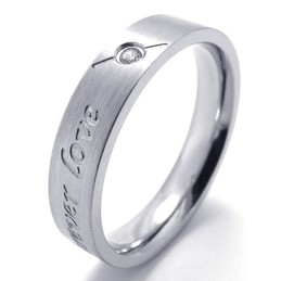 Various Styles Color Brilliancy World-wide Renown Titanium Ring