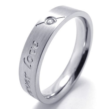 Various Styles Color Brilliancy World-wide Renown Titanium Ring