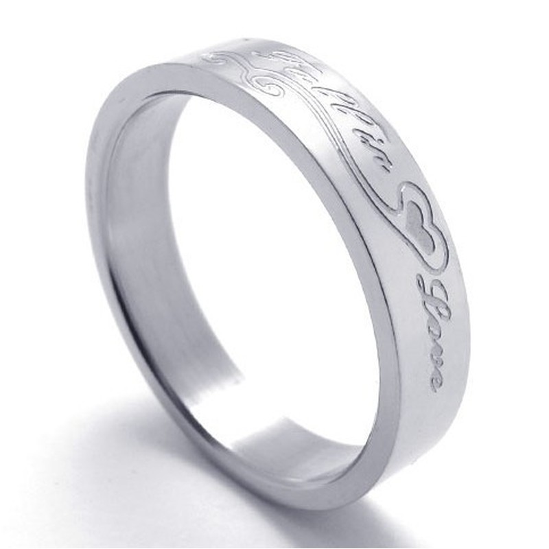 Fashionable Patterns Color Brilliancy to Enjoy High Reputation at Home and Abroad Titanium Ring