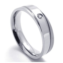 Professional Design Color Brilliancy to Have a Long Story Titanium Ring
