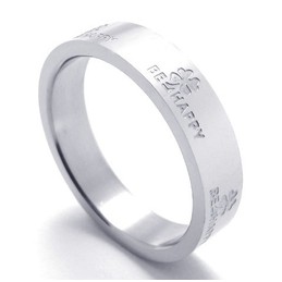 Professional Design Delicate Colors The Queen of Quality Titanium Ring