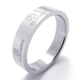 Professional Design Delicate Colors The Queen of Quality Titanium Ring