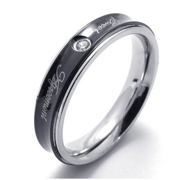 Deft Design Color Brilliancy High Quality Titanium Ring 