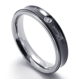 Deft Design Color Brilliancy High Quality Titanium Ring 