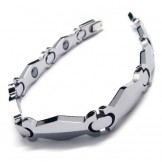 Mens Tungsten Carbide 8mm Wide Bracelet 15989