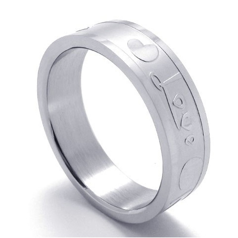 Fashionable Patterns Color Brilliancy The King of Quality Titanium Ring