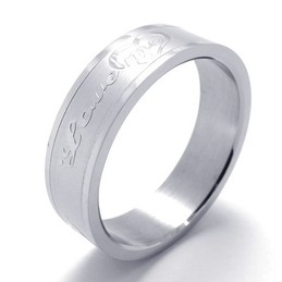 Finely Processed Color Brilliancy High Quality Titanium Ring