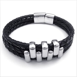 Deft Design Delicate Colors Stable Quality Titanium Bracelet
