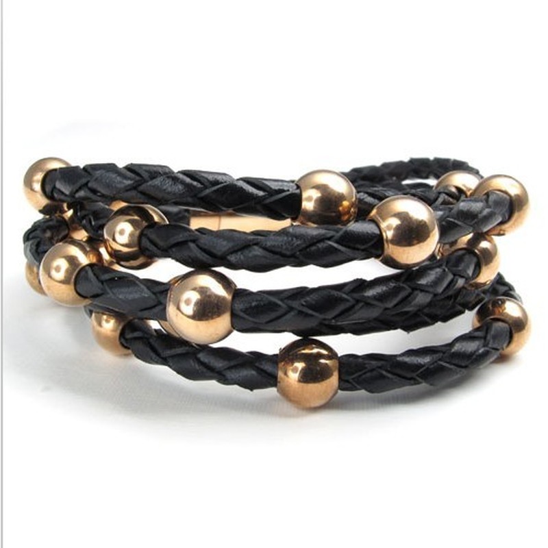 Deft Design Delicate Colors Stable Quality Titanium Bracelet
