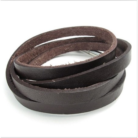 Deft Design Delicate Colors Reliable Quality Titanium Leather Bracelet