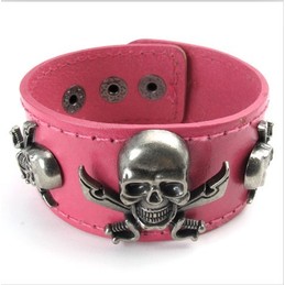 Attractive Design Beautiful in Colors Excellent Quality Titanium Leather Bracelet