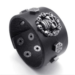 Attractive Design Delicate Colors Reliable Quality Titanium Leather Bracelet