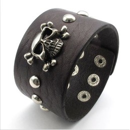 Skillful Manufacture Delicate Colors Reliable Quality Titanium Leather Bracelet