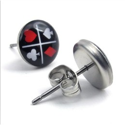 Elegant Shape Colorful Stable Quality Titanium Earrings