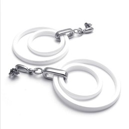 Latest Technology Pure Whiteness Stable Quality Titanium Earrings