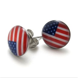 Modern Design Colorful Stable Quality Titanium Earrings