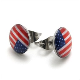 Modern Design Colorful Stable Quality Titanium Earrings