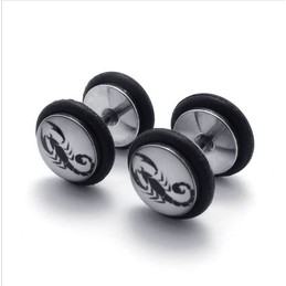 Finely Processed Delicate Colors Stable Quality Titanium Earrings