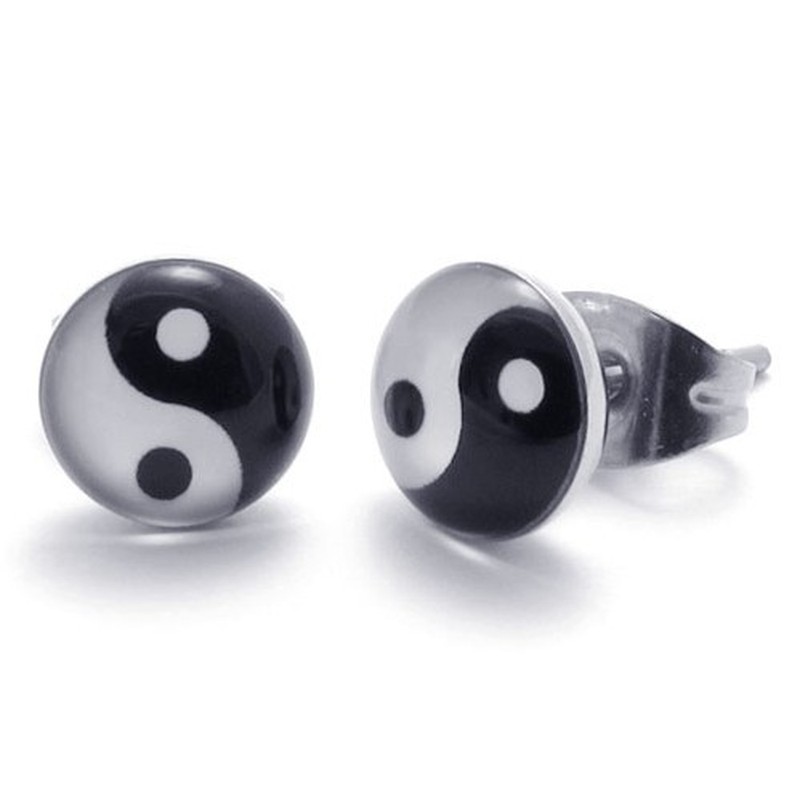 Finely Processed Delicate Colors High Quality Titanium Earrings