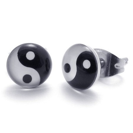 Finely Processed Delicate Colors High Quality Titanium Earrings
