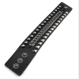 Finely Processed Delicate Colors Reliable Quality Titanium Leather Bangle