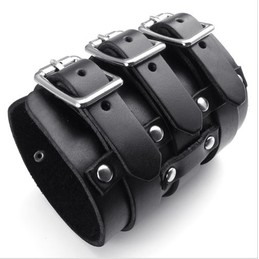 Finely Processed Delicate Colors Reliable Quality Titanium Leather Bangle