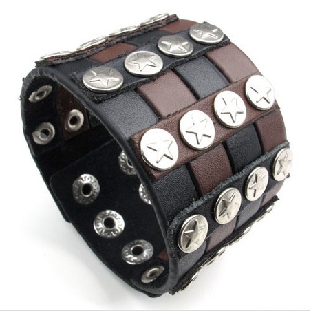 Finely Processed Delicate Colors Reliable Quality Titanium Leather Bangle
