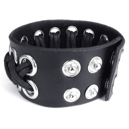 Skillful Manufacture Delicate Colors Reliable Quality Titanium Leather Bangle