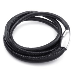 Deft Design Delicate Colors Excellent Quality Titanium Leather Necklace