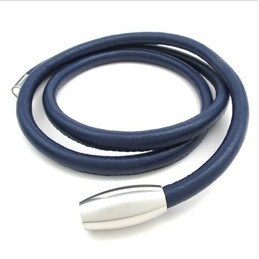 Deft Design Delicate Colors Excellent Quality Titanium Leather Necklace