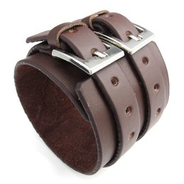 Skillful Manufacture Delicate Colors Reliable Quality Titanium Leather Bangle