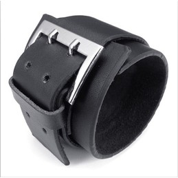 Skillful Manufacture Delicate Colors Reliable Quality Titanium Leather Bangle