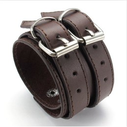 Skillful Manufacture Delicate Colors Reliable Quality Titanium Leather Bangle