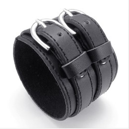 Skillful Manufacture Delicate Colors Reliable Quality Titanium Leather Bangle