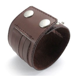 Skillful Manufacture Delicate Colors Reliable Quality Titanium Leather Bangle