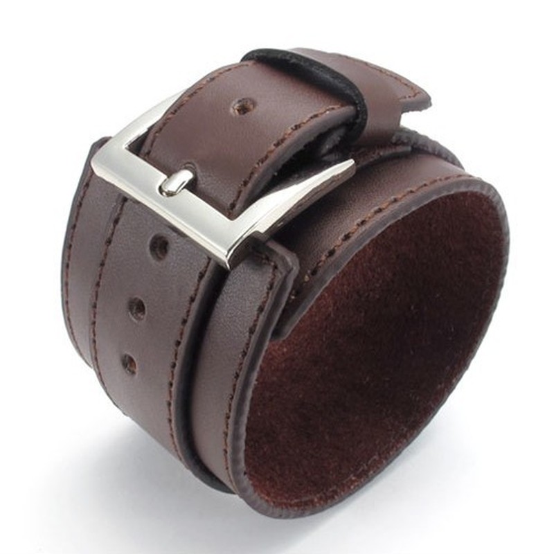 Skillful Manufacture Delicate Colors Reliable Quality Titanium Leather Bangle