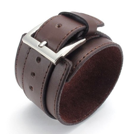 Skillful Manufacture Delicate Colors Reliable Quality Titanium Leather Bangle