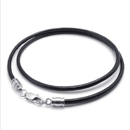 Deft Design Delicate Colors Excellent Quality Titanium Leather Necklace