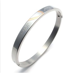Elegant Shape Color Brilliancy Excellent Quality Titanium Bangle