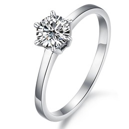 Complete in Specifications Female Titanium Ring With Rhinestone