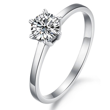 Complete in Specifications Female Titanium Ring With Rhinestone