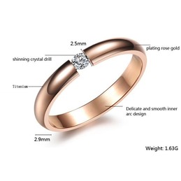 Well-known for Its Fine Quality Female Titanium Ring 