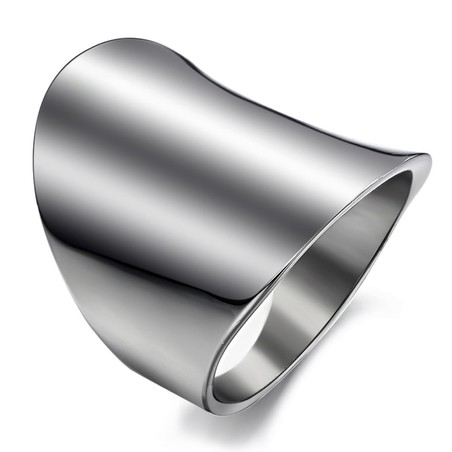 Excellent Quality Exaggerate Simple Titanium Ring 