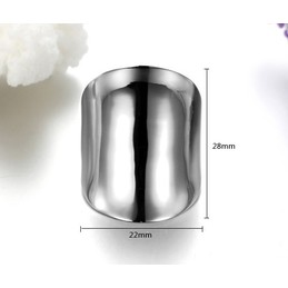 Excellent Quality Exaggerate Simple Titanium Ring 